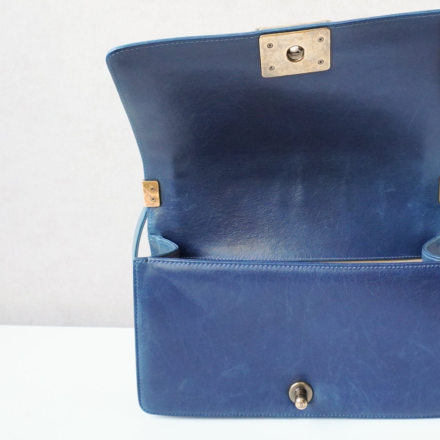 Chanel Boy Bag Petrol Blue - Medium