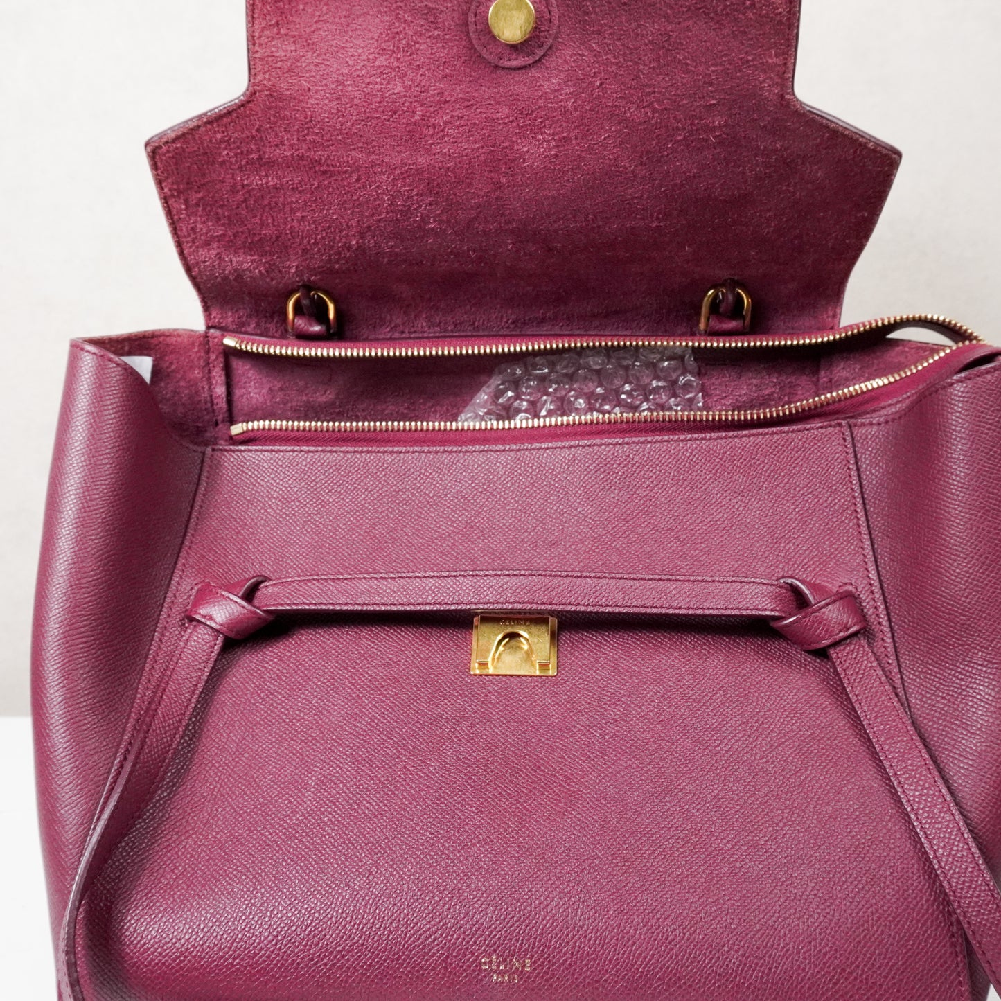 Celine Mini Belt Bag Burgundy