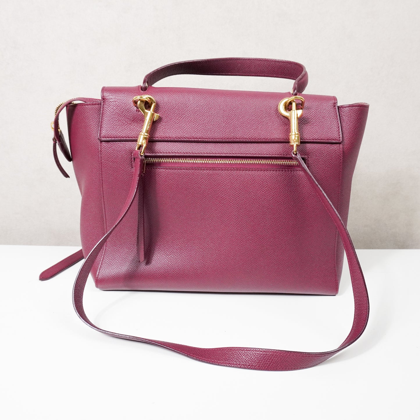 Celine Mini Belt Bag Burgundy