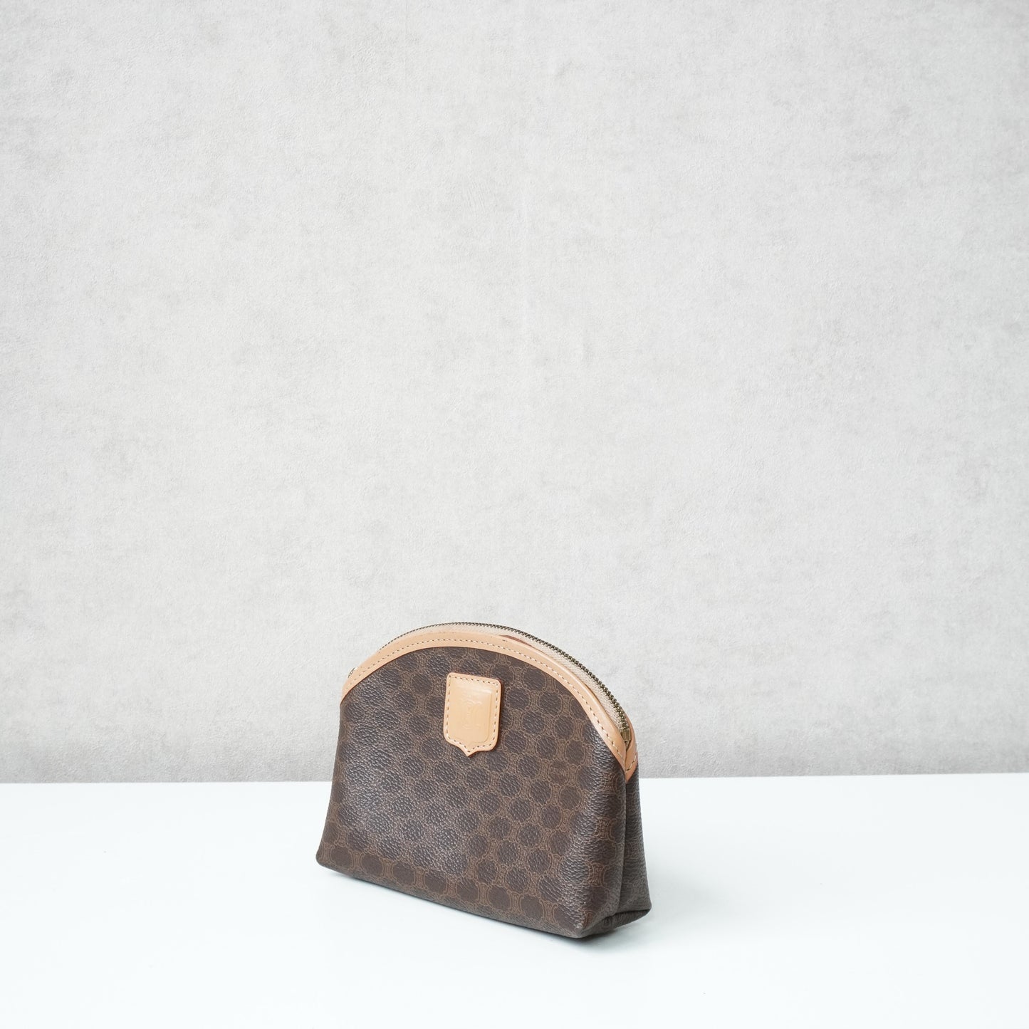 Céline Triumph Coated Canvas Make Up Pouch