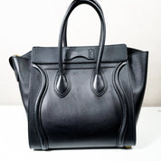 Celine Micro Luggage Shopper Black