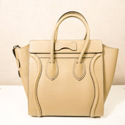Celine Micro Luggage Shopper Beige + dustbag
