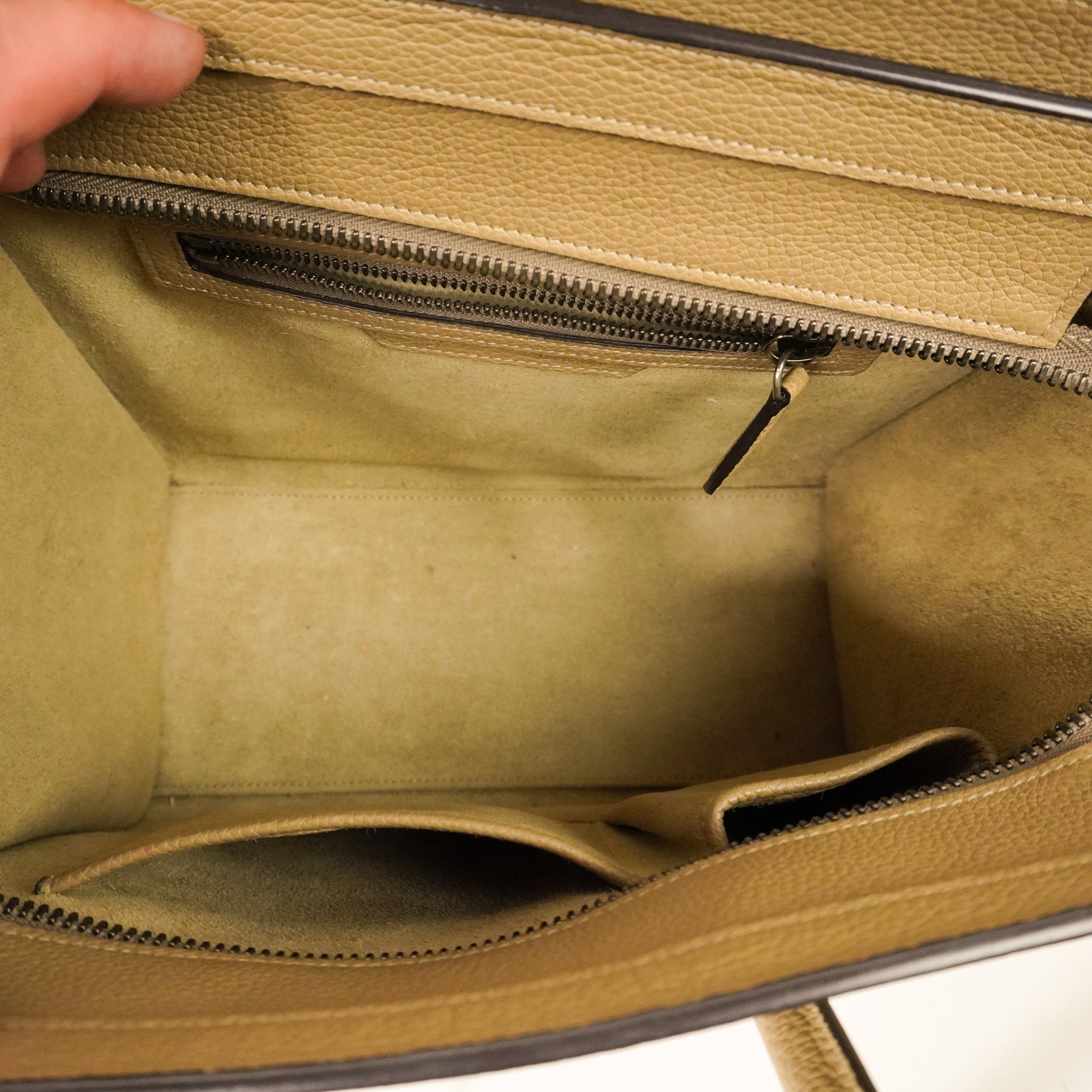 Celine Micro Luggage Shopper Beige + dustbag