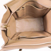 Celine Micro Luggage Shopper beige + label