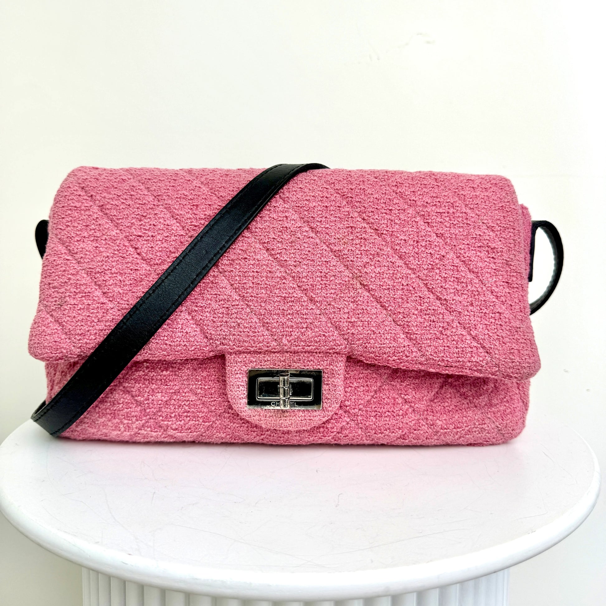 Chanel 2.55 Tweed Crossbody The Bags List
