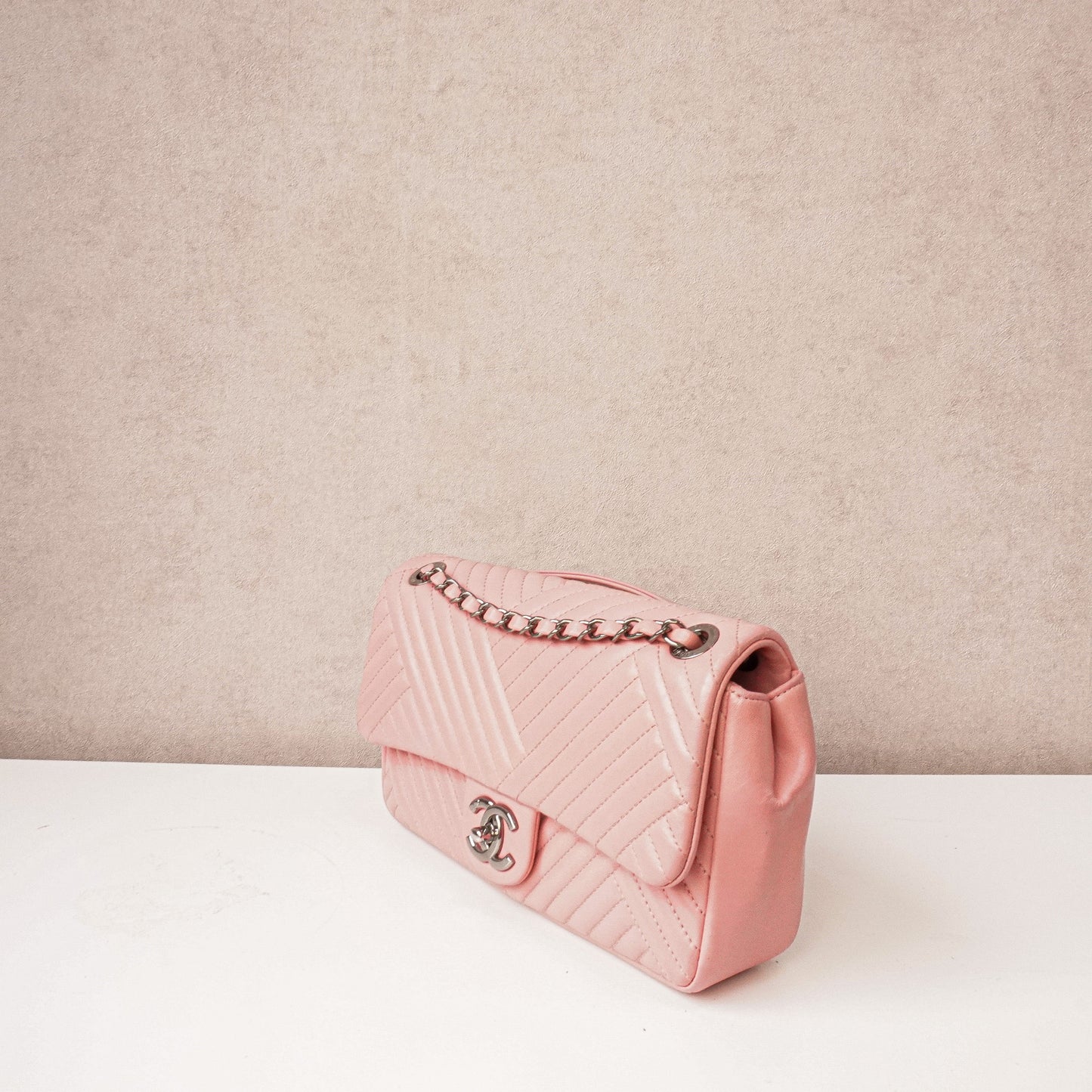 Chanel CC Crossing Flap Pink Medium Crossbody SHW