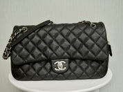 Chanel Easy Flap Bag Jumbo Caviar SHW