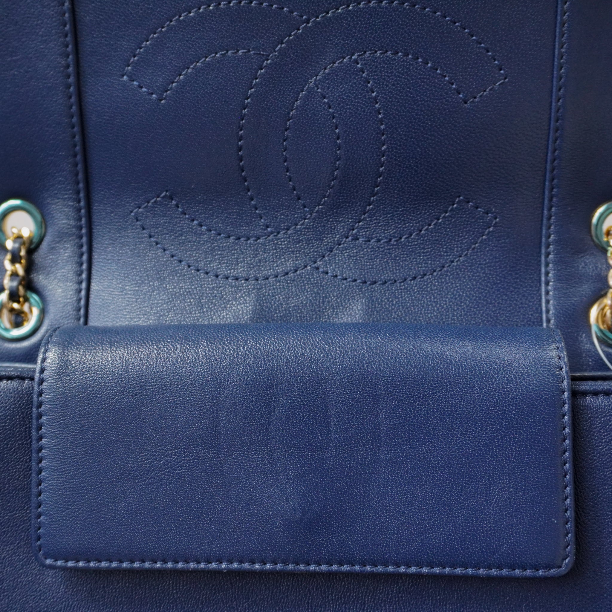 Chanel Mademoiselle Crossbod Bag Navy Blue