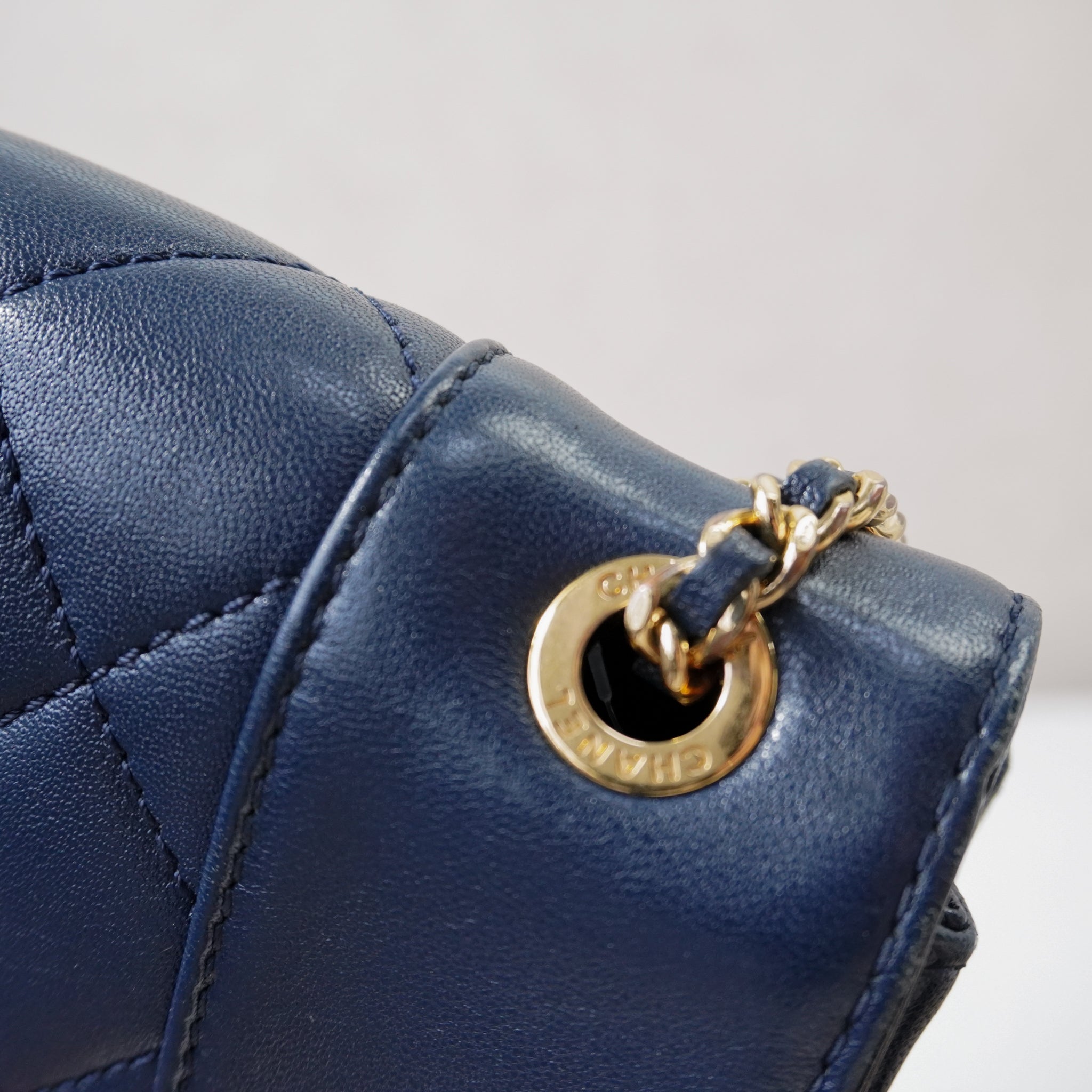 Chanel Mademoiselle Crossbod Bag Navy Blue