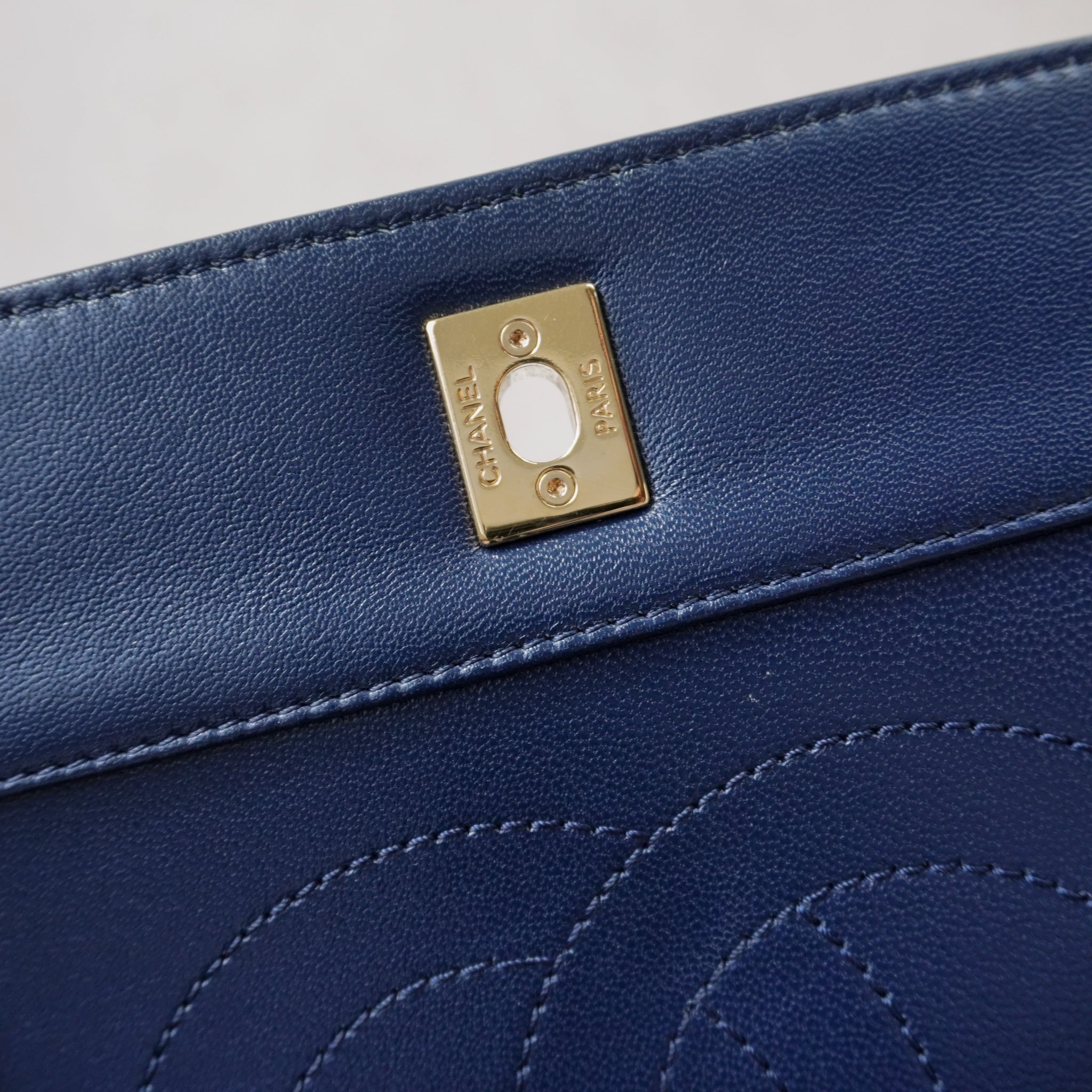 Chanel Mademoiselle Crossbod Bag Navy Blue