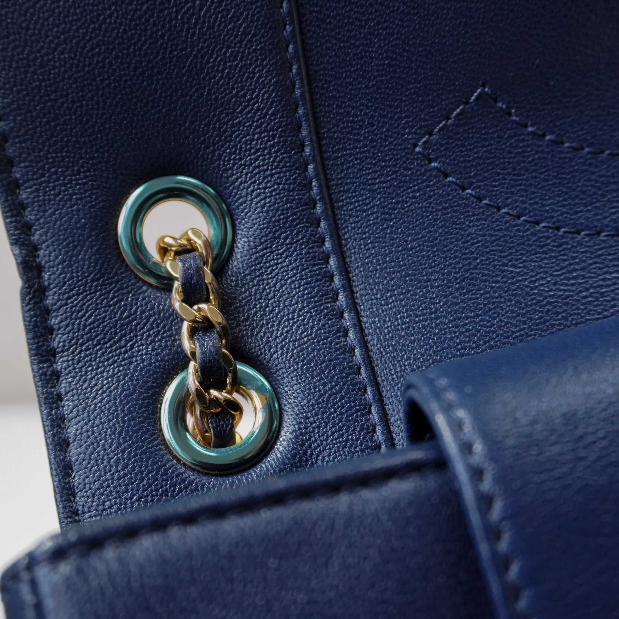 Chanel Mademoiselle Crossbod Bag Navy Blue