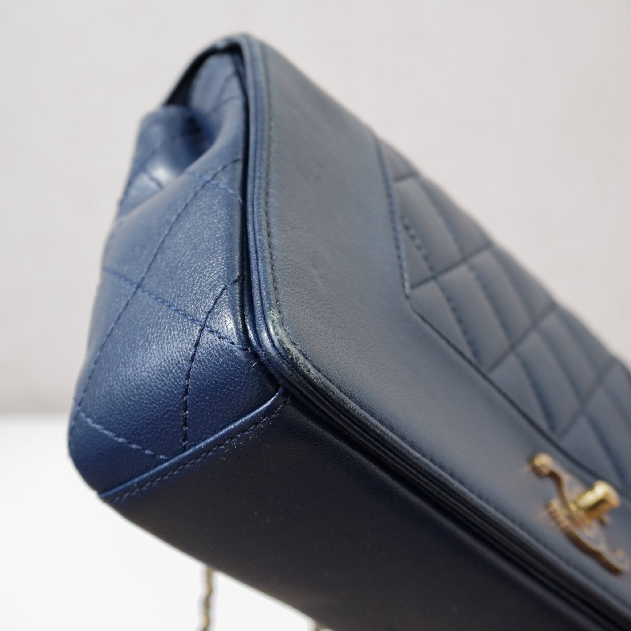 Chanel Mademoiselle Crossbod Bag Navy Blue