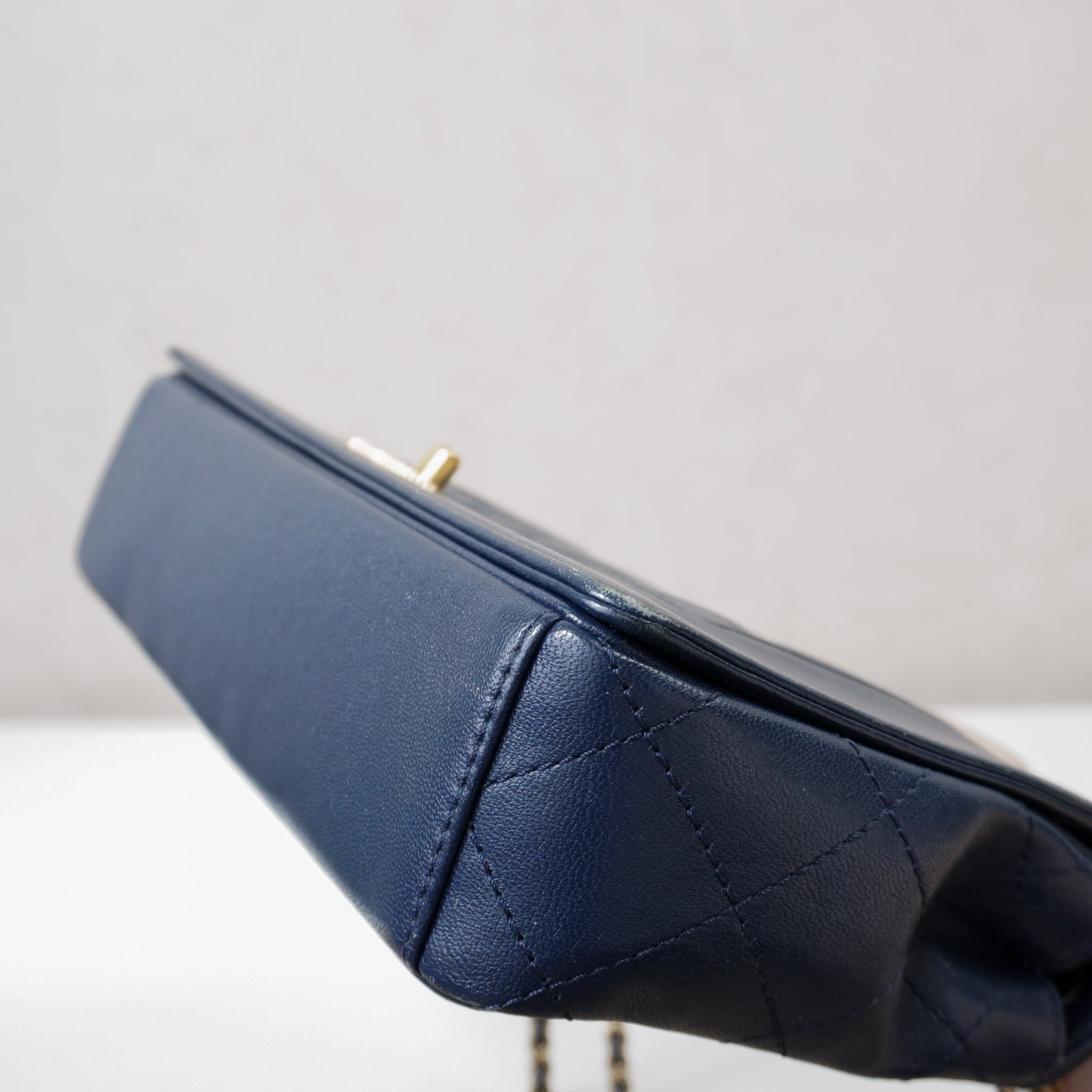 Chanel Mademoiselle Crossbod Bag Navy Blue