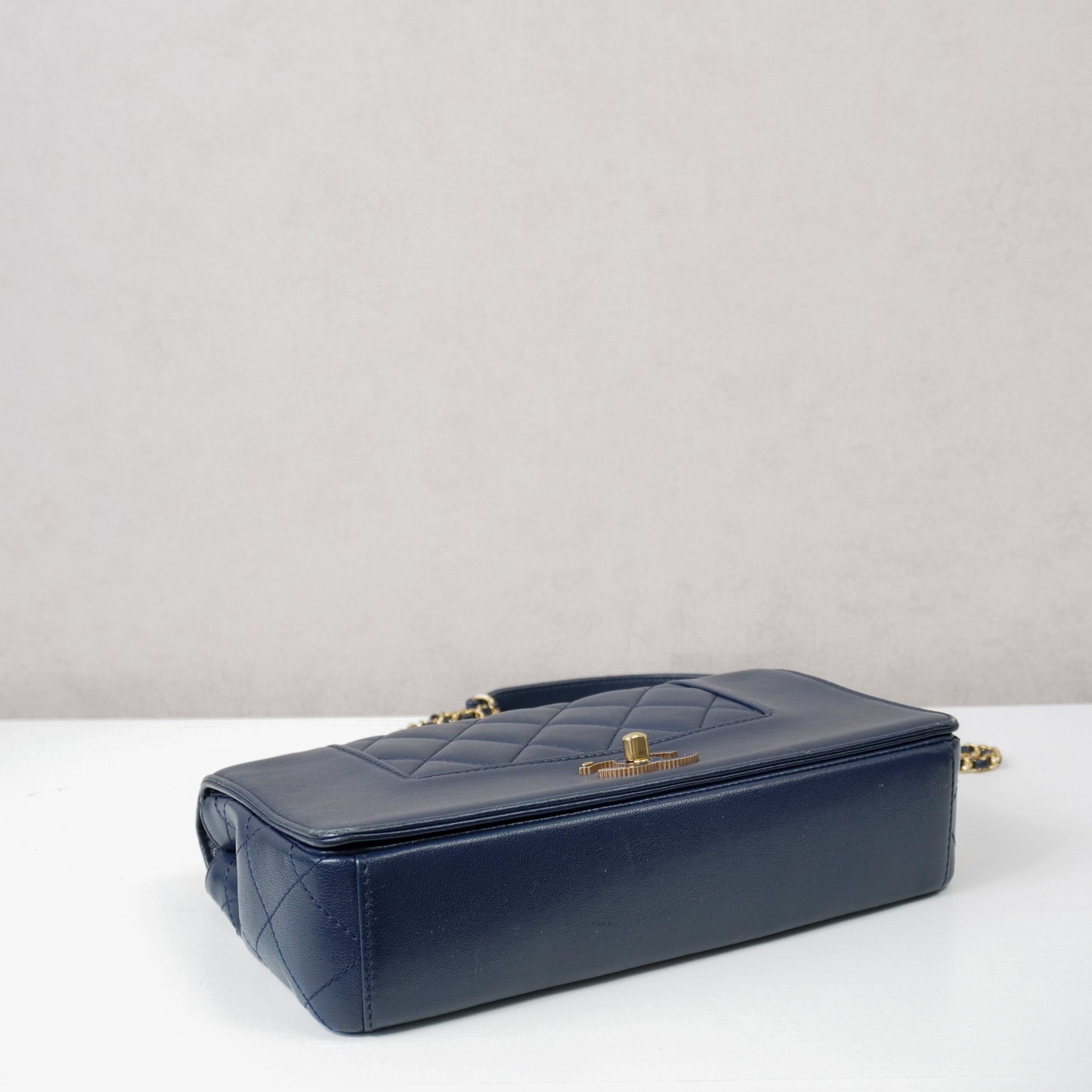 Chanel Mademoiselle Crossbod Bag Navy Blue