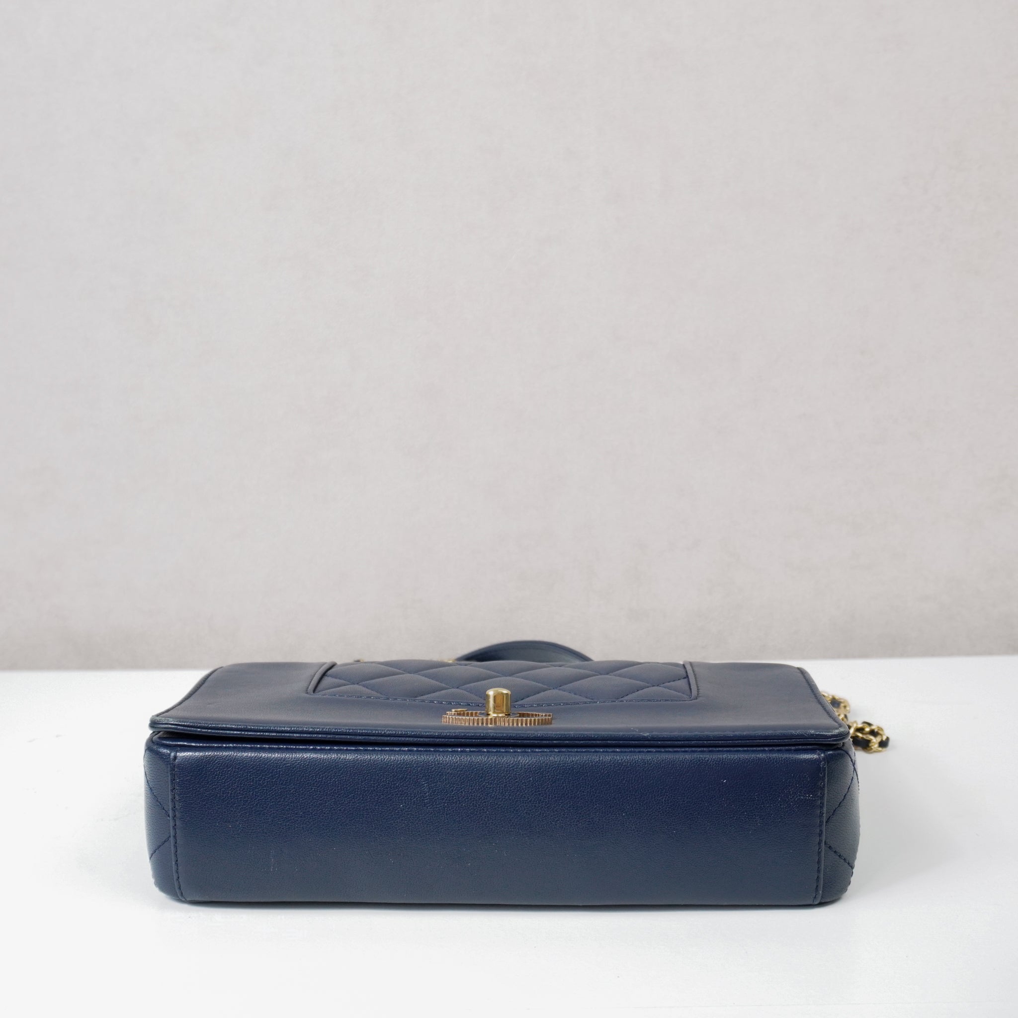 Chanel Mademoiselle Crossbod Bag Navy Blue