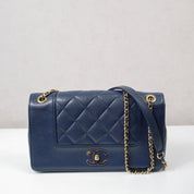 Chanel Mademoiselle Crossbod Bag Navy Blue