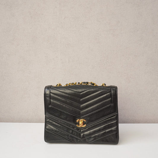 Chanel vintage V-stitch Single Flapbag