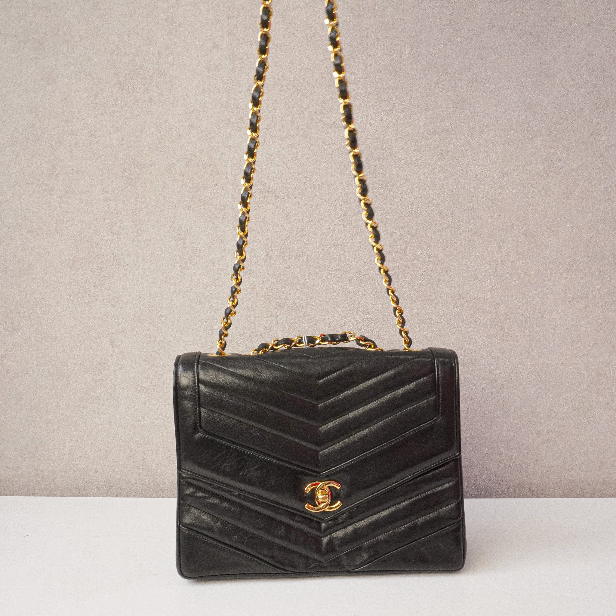 Chanel vintage V-stitch Single Flapbag