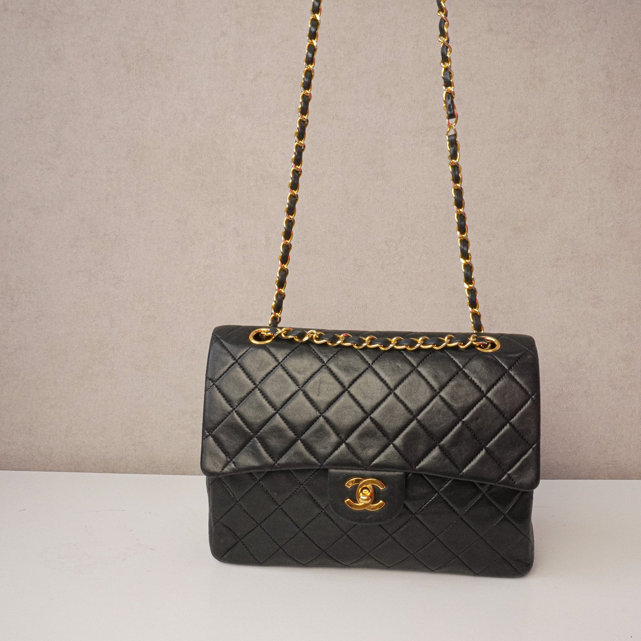 Chanel Timeless Classic W Flapbag Medium Square 1989-1991