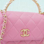 Chanel Trendy Mini Pearl Logo Handle