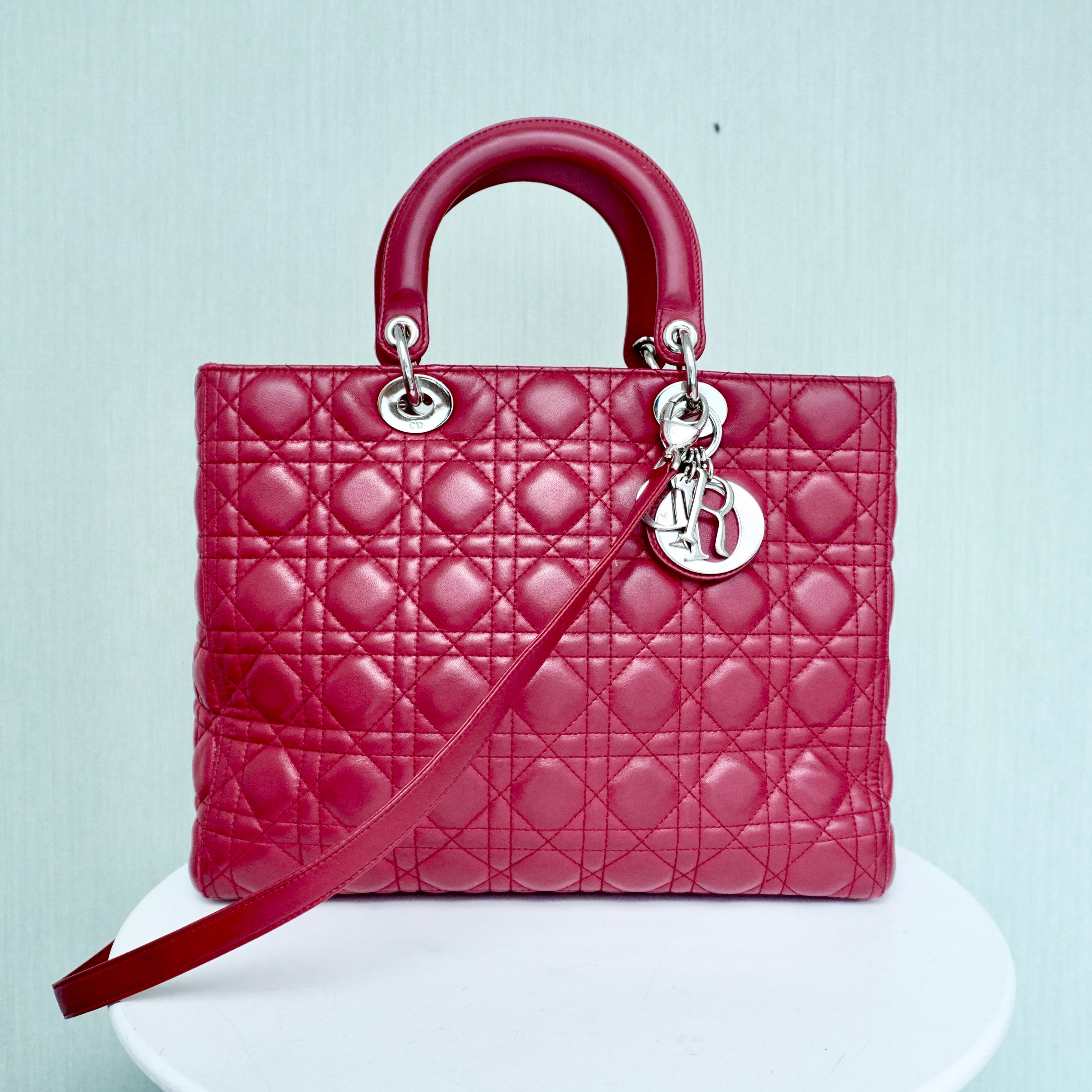 Christian Dior Lady Dior Large Cannage Lambskin