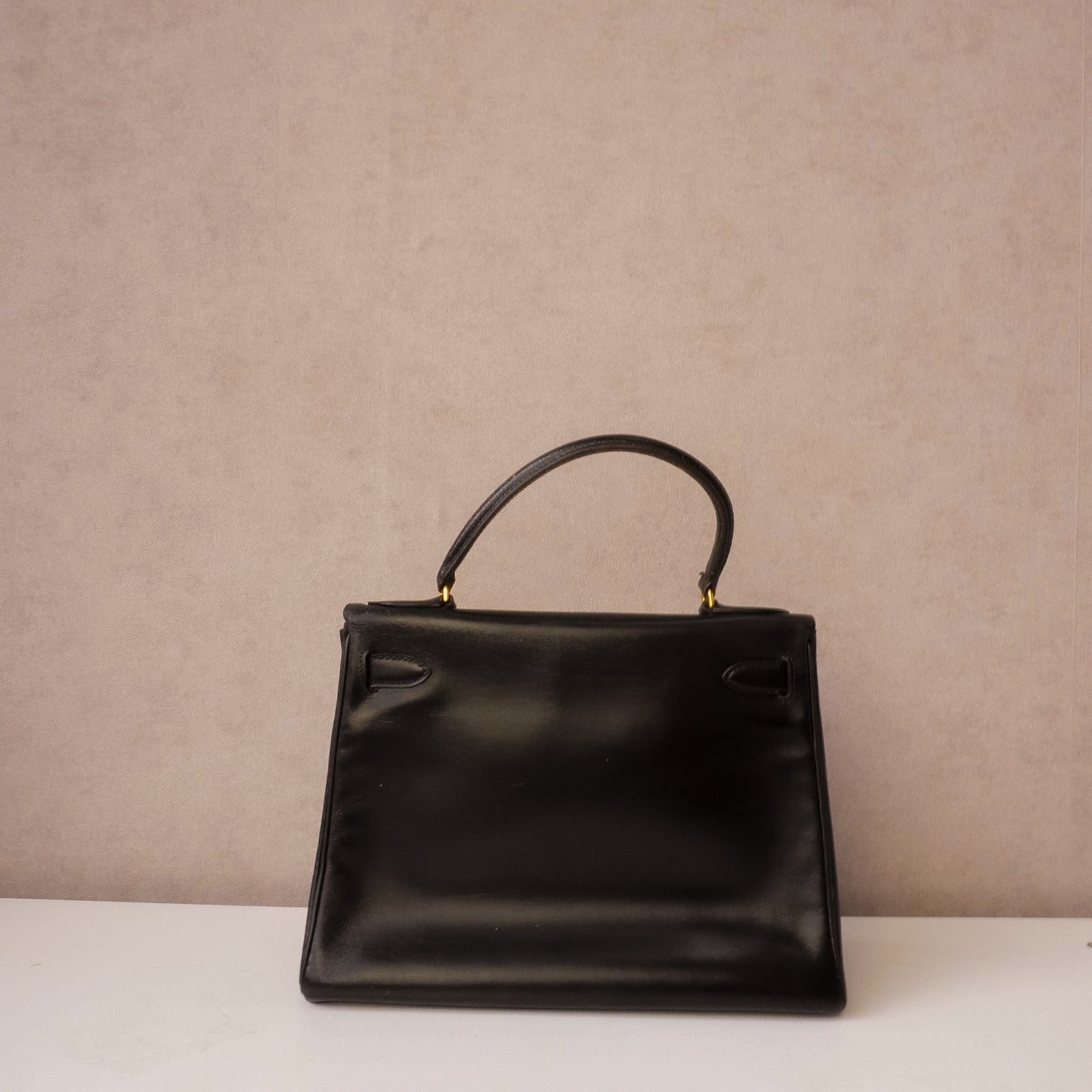 Hermès Kelly 28 Black Box Calf - 1980