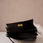 Hermès Kelly 28 Black Box Calf - 1980