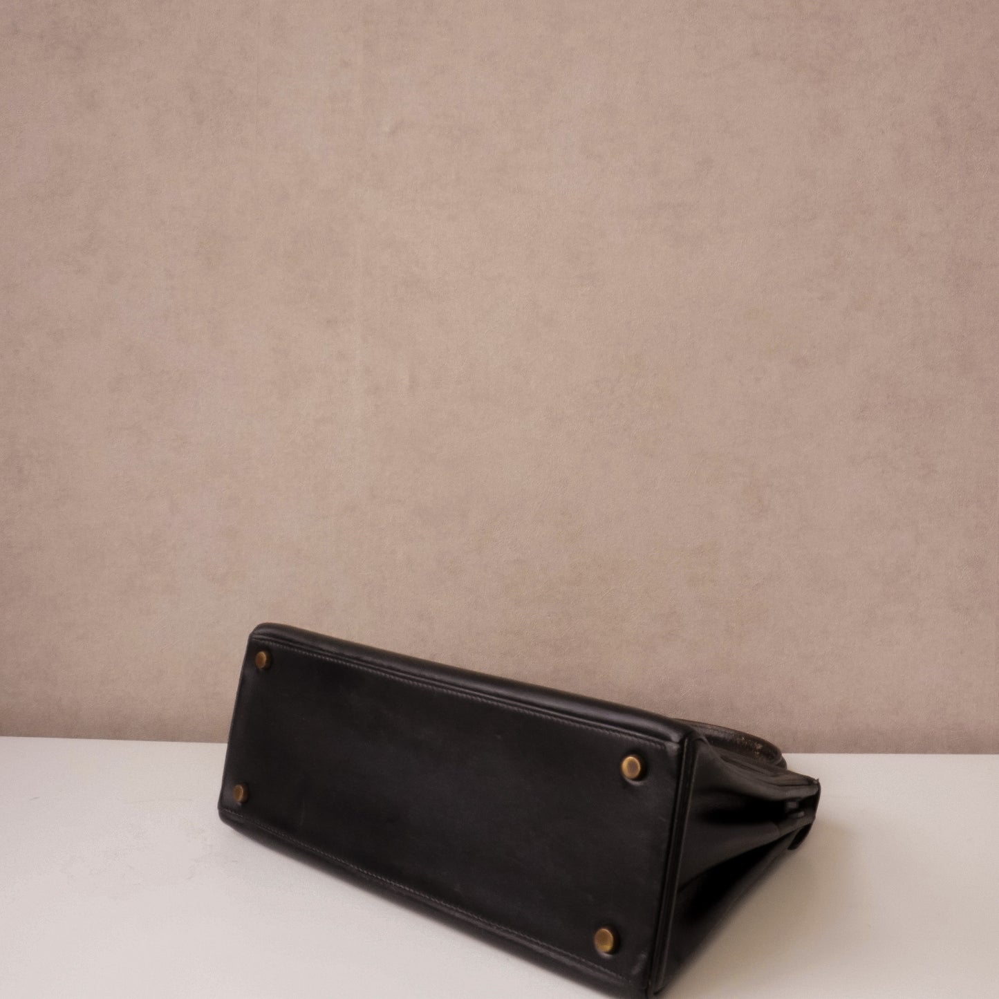 Hermès Kelly 28 Black Box Calf - 1980