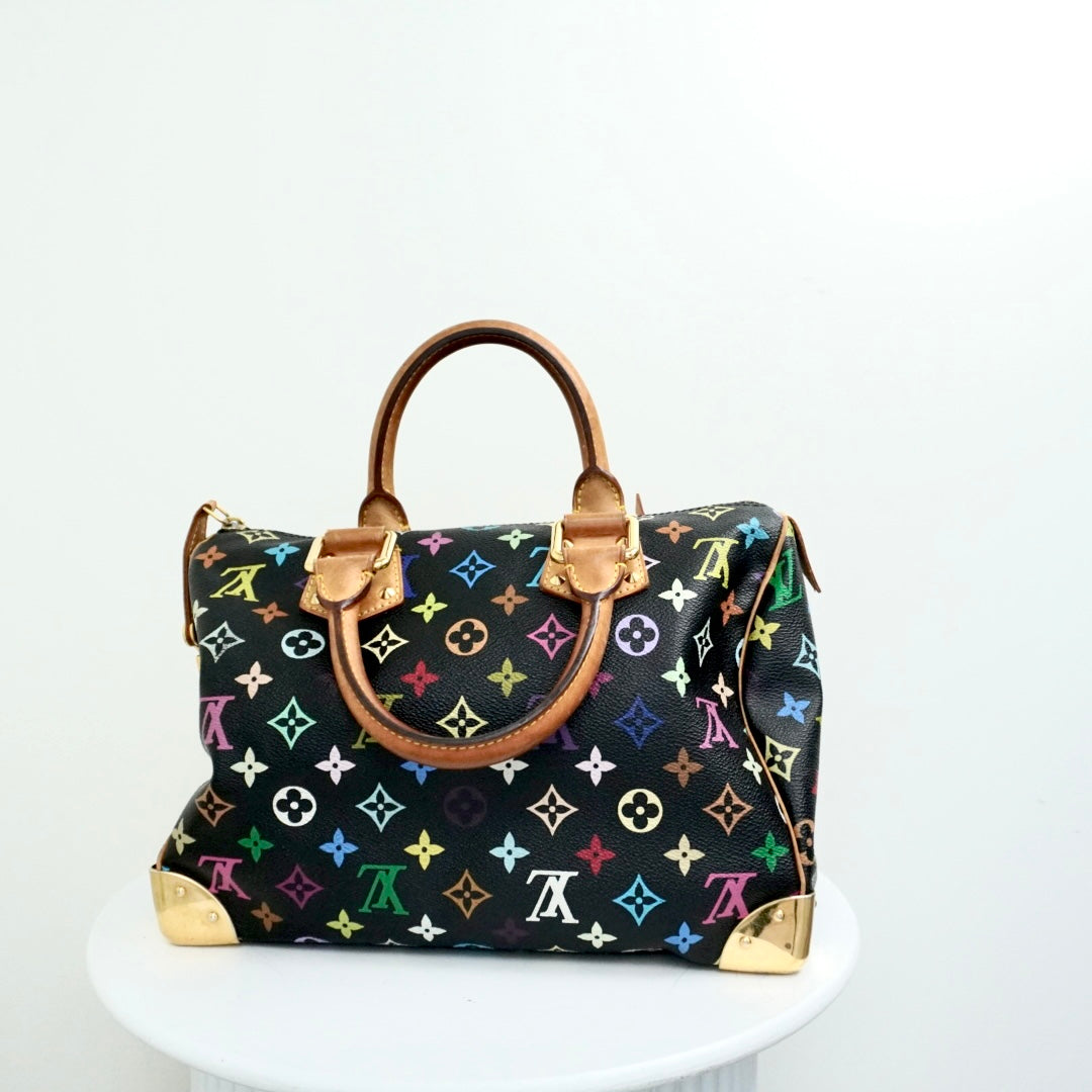 Louis Vuitton Speedy 30 Multicolor Noir