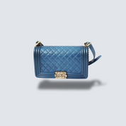 Chanel Boy Bag Petrol Blue - Medium