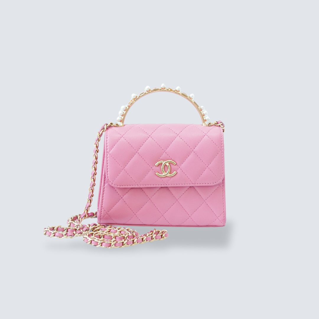 Chanel Trendy Mini Pearl Logo Handle