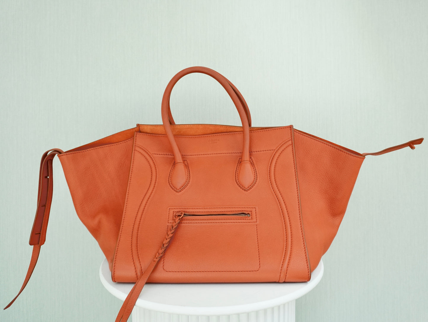 Céline Luggage Phantom Tote Bag Oranje
