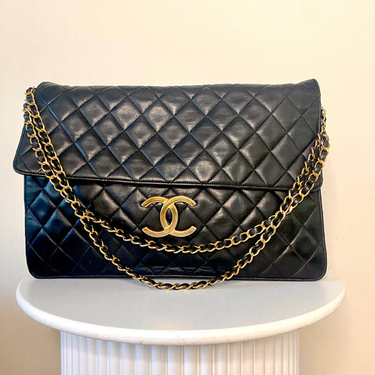 Chanel XXL Flapbag GHW laptop bag