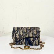 Christian Dior Oblique Nano Saddle Bag