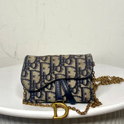 Christian Dior Oblique Nano Saddle Bag
