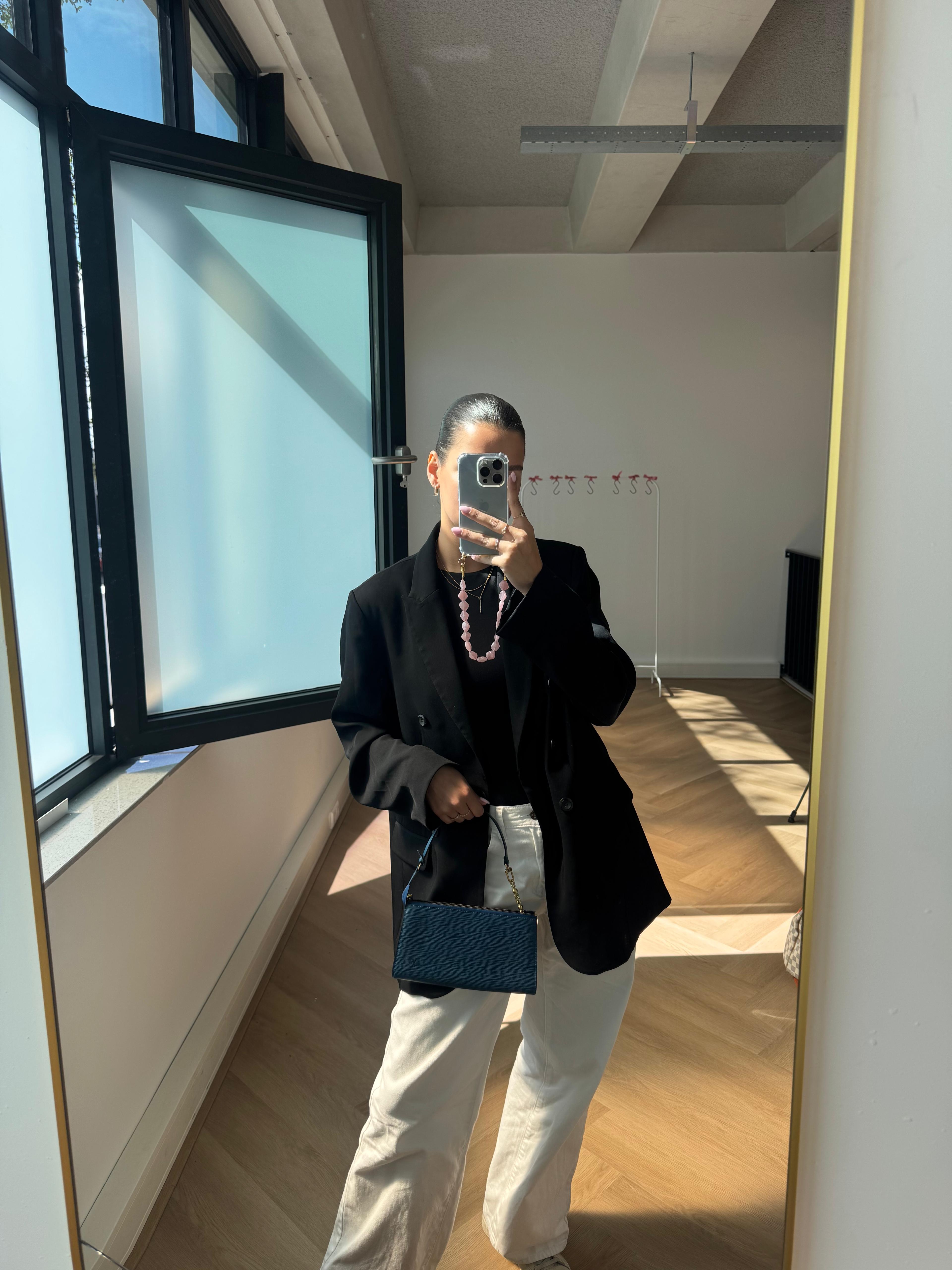 LOUIS VUITTON Pochette Accessoires epi blue