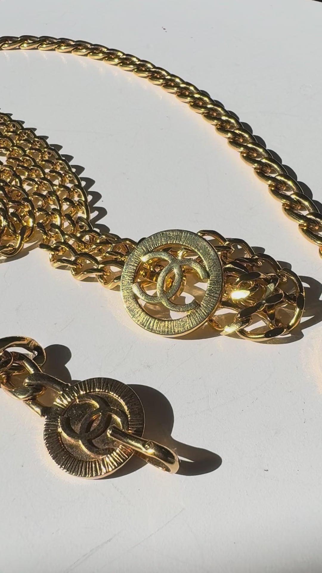 Chanel Single Chain Coin Belt - Maat 74