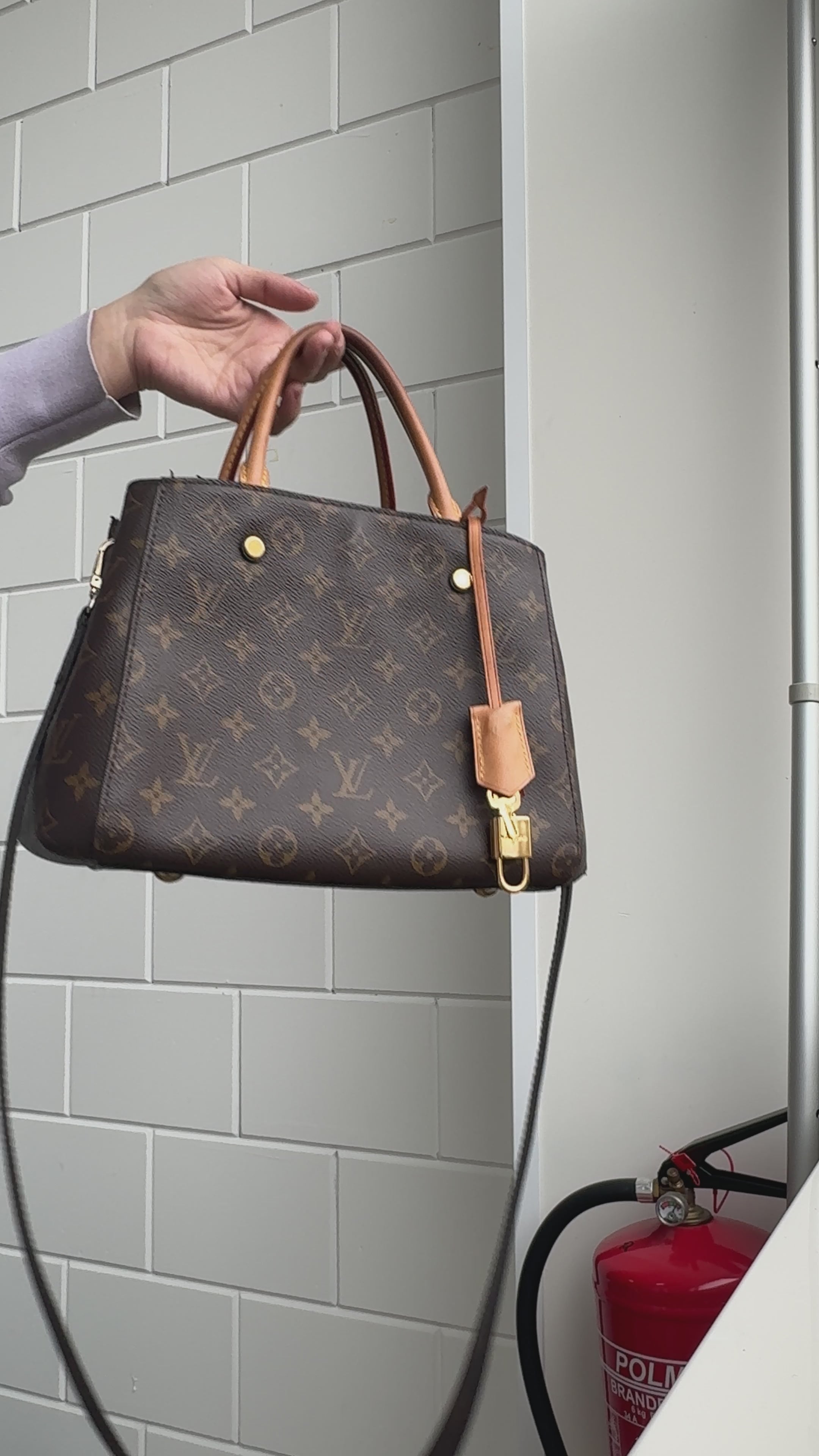 Louis Vuitton Montaigne BB + doos + dustbag